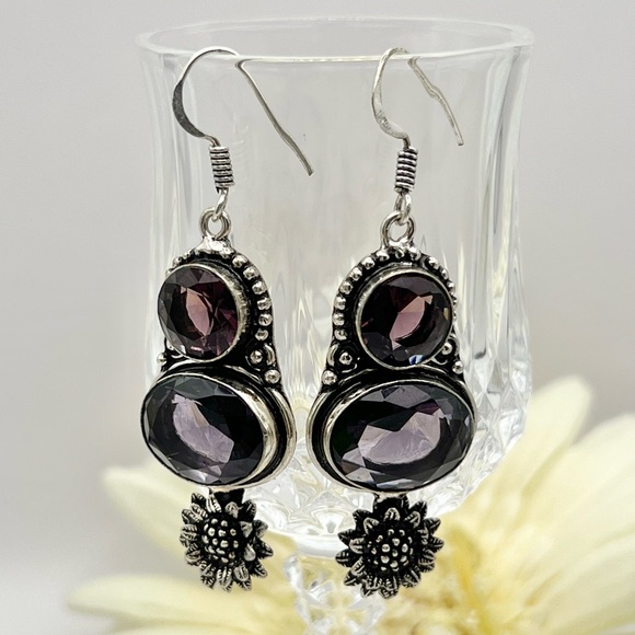 AMETHYST EARRINGS - Picture 4 of 11